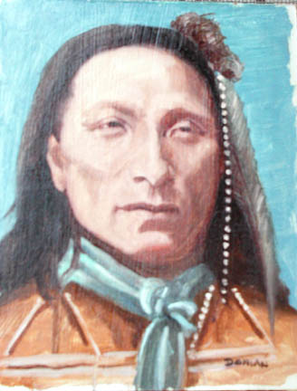 Indian Chief Portrait, Oil 10" x 8".jpg